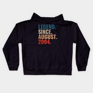 Legend since August 2004 Retro 2004 birthday shirt Kids Hoodie